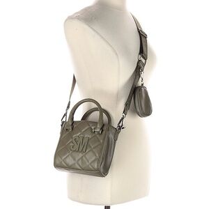 Steve Madden Olive Green Quilted Handbag - Like New